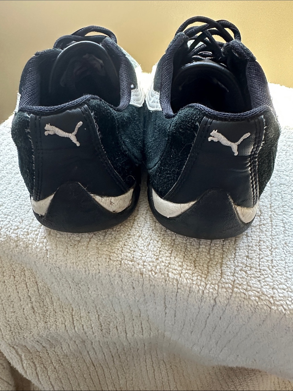Puma Black Suede Sneakers with White Stripe - Picture 3 of 6